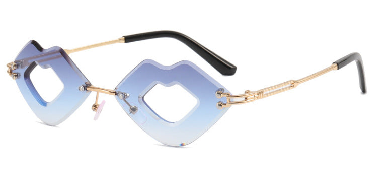 Wholesale Lip Cut Edge Metal PC Sunglasses